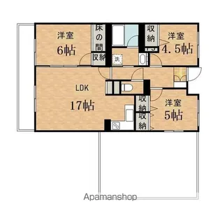 ライオンズマンション多摩動物公園【6階】の間取り
