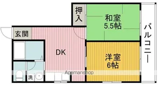 キャロル北桜塚【3階】の間取り