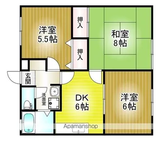 神奈川県川崎市宮前区有馬6丁目【アパート】の間取り