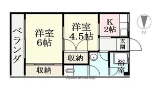 足羽マンション【102号室】の間取り