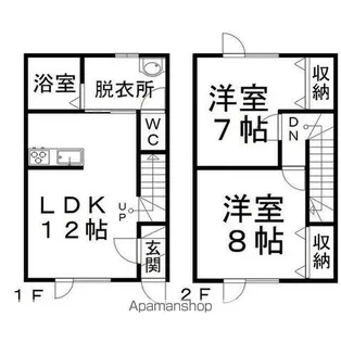 ローヤルハイム西三輪Ⅲ【1階】の間取り
