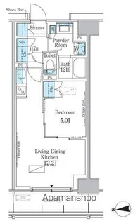 東京都新宿区百人町3丁目【マンション】の間取り