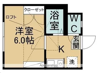 ピースフル泉第11(家具家電付)【102号室】の間取り