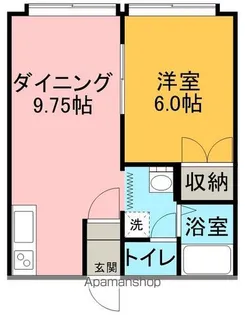 北海道網走市字潮見【アパート】の間取り