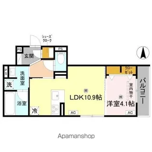 クラシスト新金岡【202号室】の間取り
