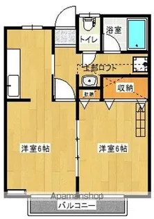 オレンジハウス【203号室】の間取り