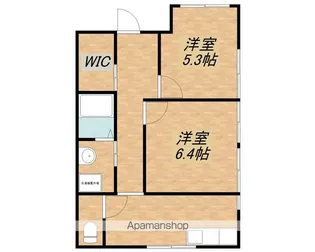 学生の宿【201号室】の間取り