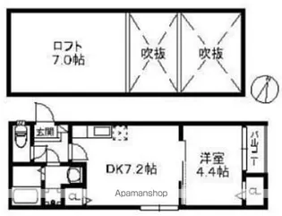 ポラリス周船寺Ⅱ【201号室】の間取り