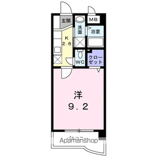 グレイス筒井【2階】の間取り