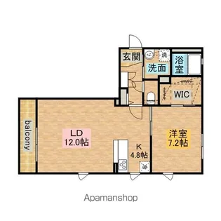 メゾンフルール七番館【103号室】の間取り