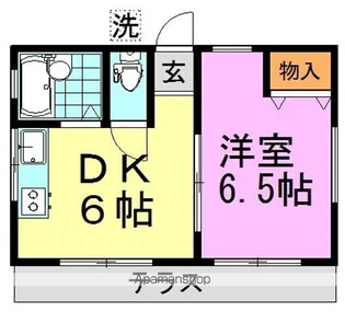 コーポ度来【101号室】の間取り