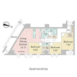 ドゥーエ早稲田【4階】の間取り