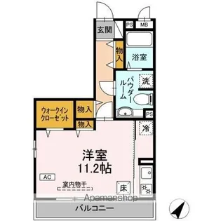 サニーフラット三ツ沢【1階】の間取り
