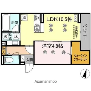 ディアライズ綾羅木本町 A棟【1階】の間取り