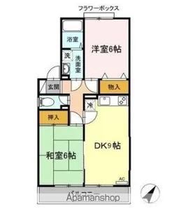 ヒルサイドタウン AB【1階】の間取り
