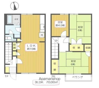 サンベルテ戸塚【1階】の間取り