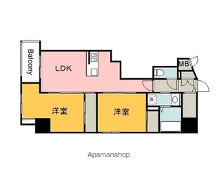 S−RESIDENCE富士見町AGLITTER【6階】の間取り
