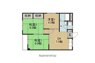 コーポタカギ【3階】の間取り