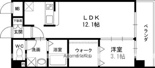 咲くらフルール【1階】の間取り