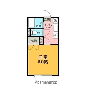 コーポKON【205号室】の間取り