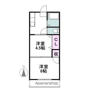 サンハイツ吉岡【1階】の間取り