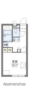 レオパレスレジェンス【1階】の間取り