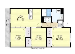 AVANTI森町【1階】の間取り