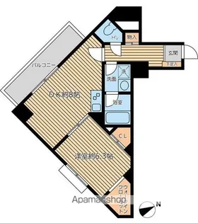 クリオ王子神谷弐番館【7階】の間取り