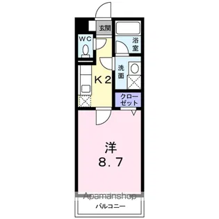 ジェンテ【3階】の間取り
