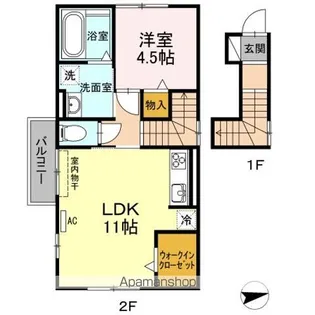 和(なごみ) B【2階】の間取り