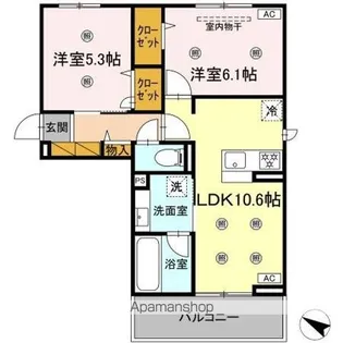 コニフェールIII【2階】の間取り