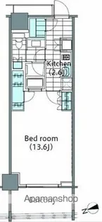 コンフォリア新宿イーストサイドタワー【5階】の間取り