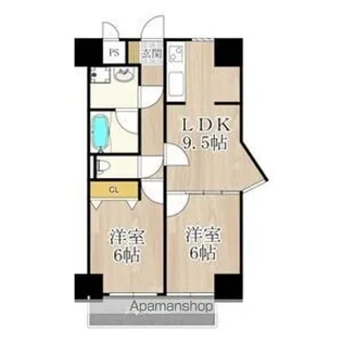 BGC難波タワー【6階】の間取り