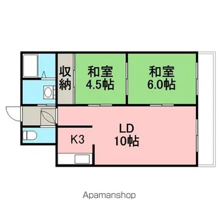 サンタフェハイツ【3階】の間取り