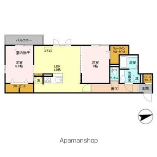 グラーティア【3階】の間取り