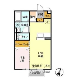 シティパルつくば【2階】の間取り