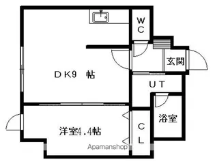 パークヒルズ北円山【5階】の間取り