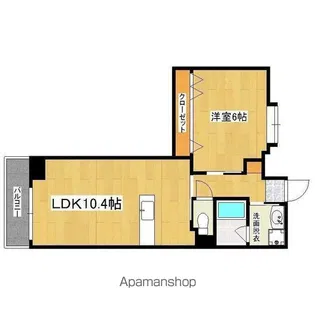 シーサイドパレス南林寺【9階】の間取り
