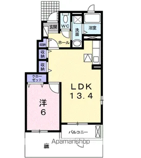 ゼファーⅡ【1階】の間取り
