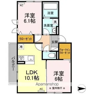 グランディール富沢 I【3階】の間取り