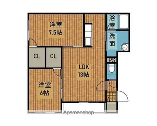 パッシブプレイス C棟【203号室】の間取り
