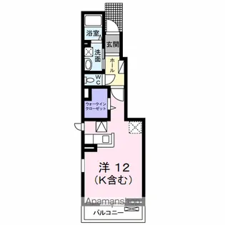 メゾン タウルス Ⅱ【1階】の間取り