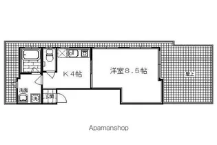 PRIME COUTO 二条城南【401号室】の間取り
