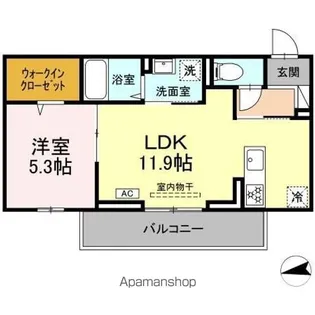 ベルディール【2階】の間取り