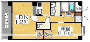 ル・モンド姪浜【4階】の間取り