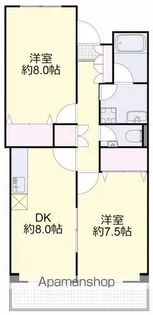 谷万成プリーモ【306号室】の間取り