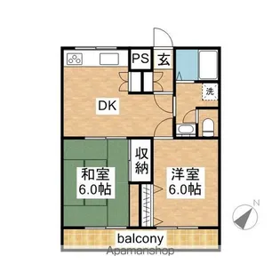 コバヤシハイツ【303号室】の間取り