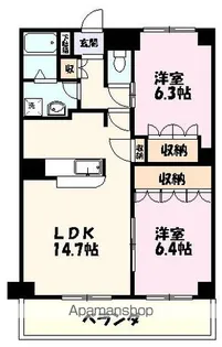 カーサAKIYAMA【4階】の間取り