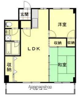 コーポタケショウ【302号室】の間取り