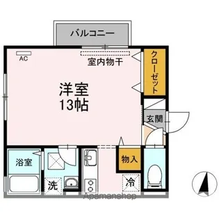 アルファーム B棟【1階】の間取り